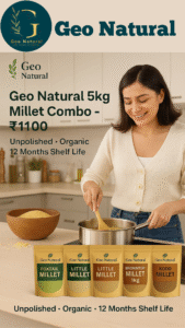 Geo Natural 5-in-1 Millet Combo Pack – A Wholesome Lifestyle in Just ₹999